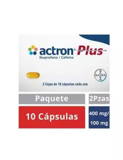 Actron Plus 400 mg Caps 2 Caja Con 10 Cápsulas Cada Una