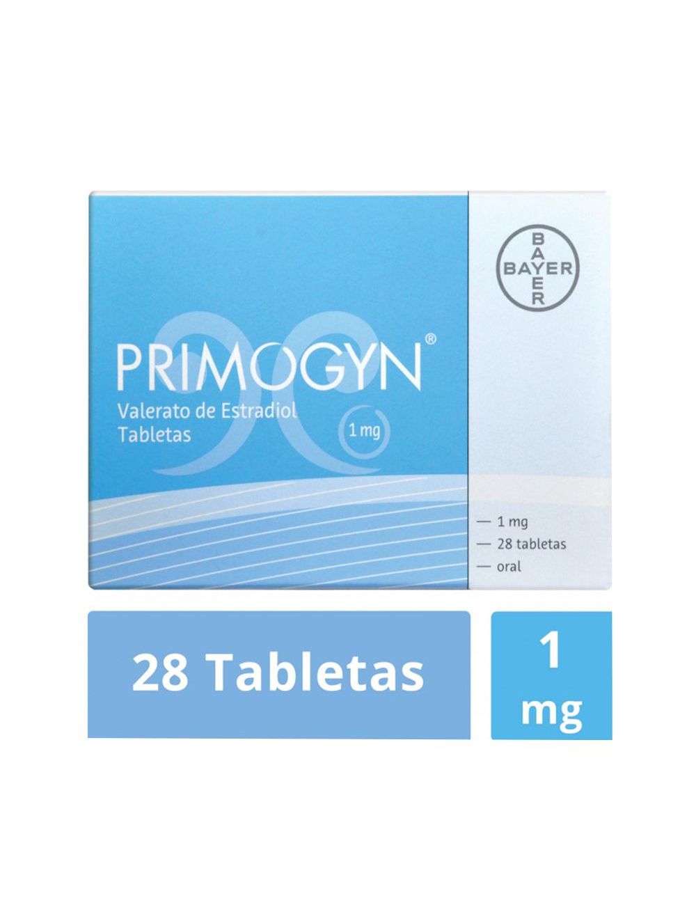 PRIMOGYN® 1 mg - Caja con 28 Tabletas | Valerato de Estradiol | Bayer
