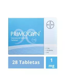 PRIMOGYN® 1 mg - Caja con 28 Tabletas | Valerato de Estradiol | Bayer