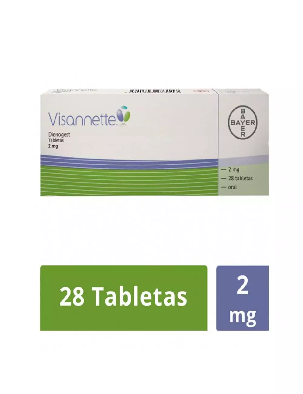 Visannette® 2 mg (Dienogest) - 28 Tabletas | Bayer