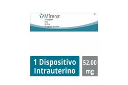 Mirena 52 mg Caja Con Un Dispositivo Intrauterino