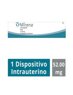 Mirena® 52 mg (Levonogestrel) - 1 Dispositivo Intrauterino - Laboratorio Bayer