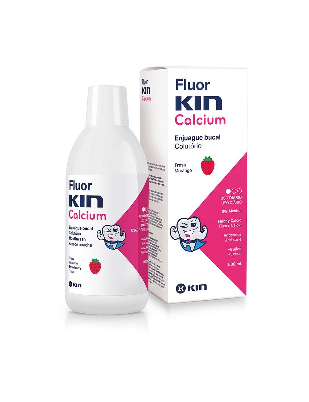 Flourkin Calcium Enjuague Bucal Frasco Con 500 mL Flourkin Calcium Enjuague Bucal Frasco Con 500 mL
