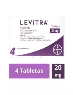 Levitra® 20 mg (Vardenafil) - 4 Tabletas | Bayer