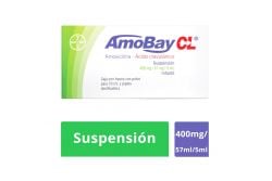 Amobay CL Suspensión Infantil 400 mg/57mg/5mL Caja Con Frasco Con Polvo Para 70 mL - RX2