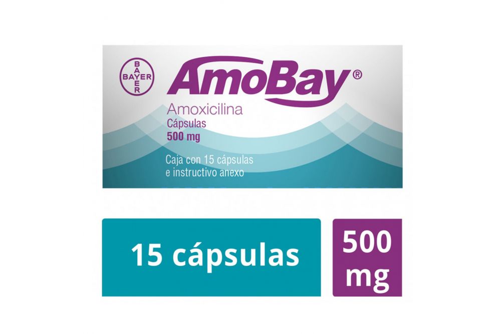 Amobay 500 mg Caja Con 15 Cápsulas - RX2