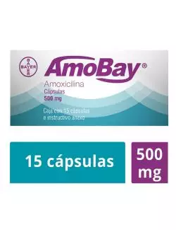 Amobay 500 mg Caja Con 15 Cápsulas - RX2