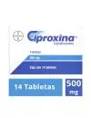 Ciproxina® 500 mg (Ciprofloxacino) - 14 Tabletas - Bayer RX2