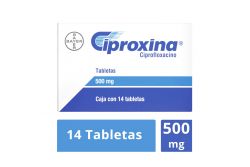 Ciproxina 500 mg Caja Con 14 Tabletas RX2