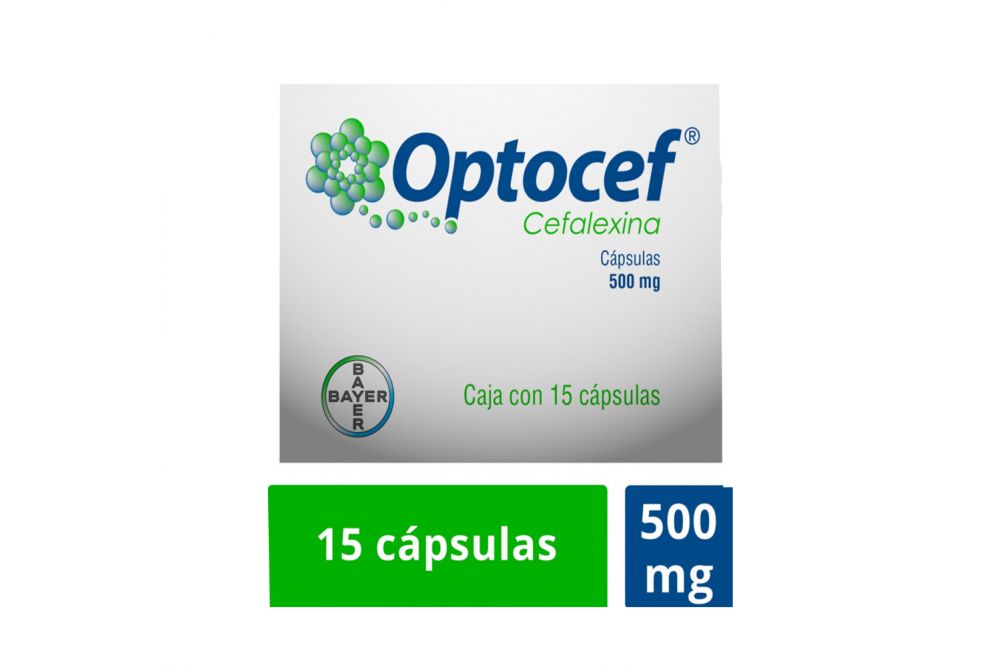 Optocef 500 mg Caja Con 15 Cápsulas RX2