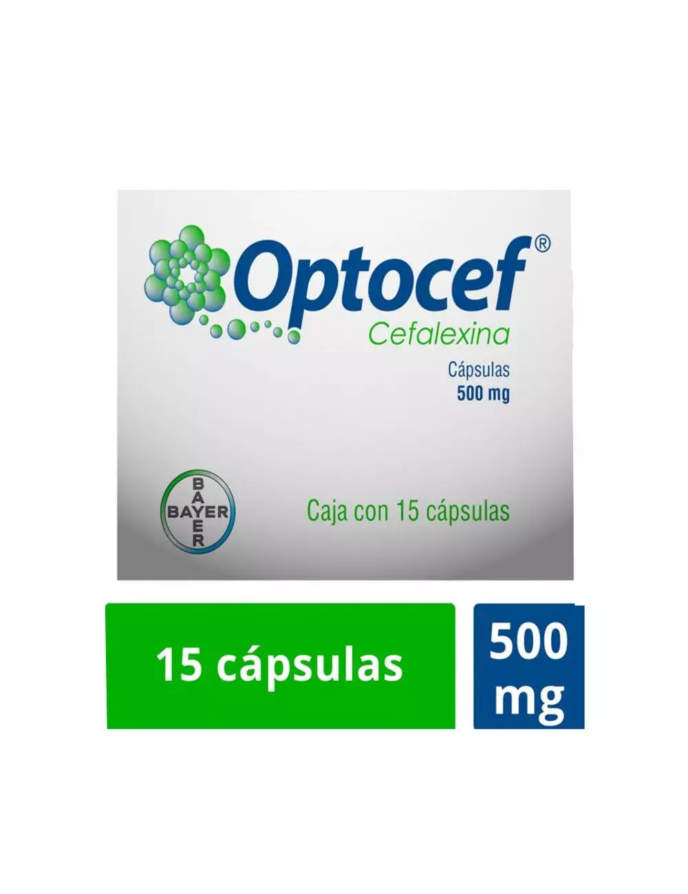 Optocef 500 mg Caja Con 15 Cápsulas RX2