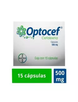 Optocef 500 mg Caja Con 15 Cápsulas RX2