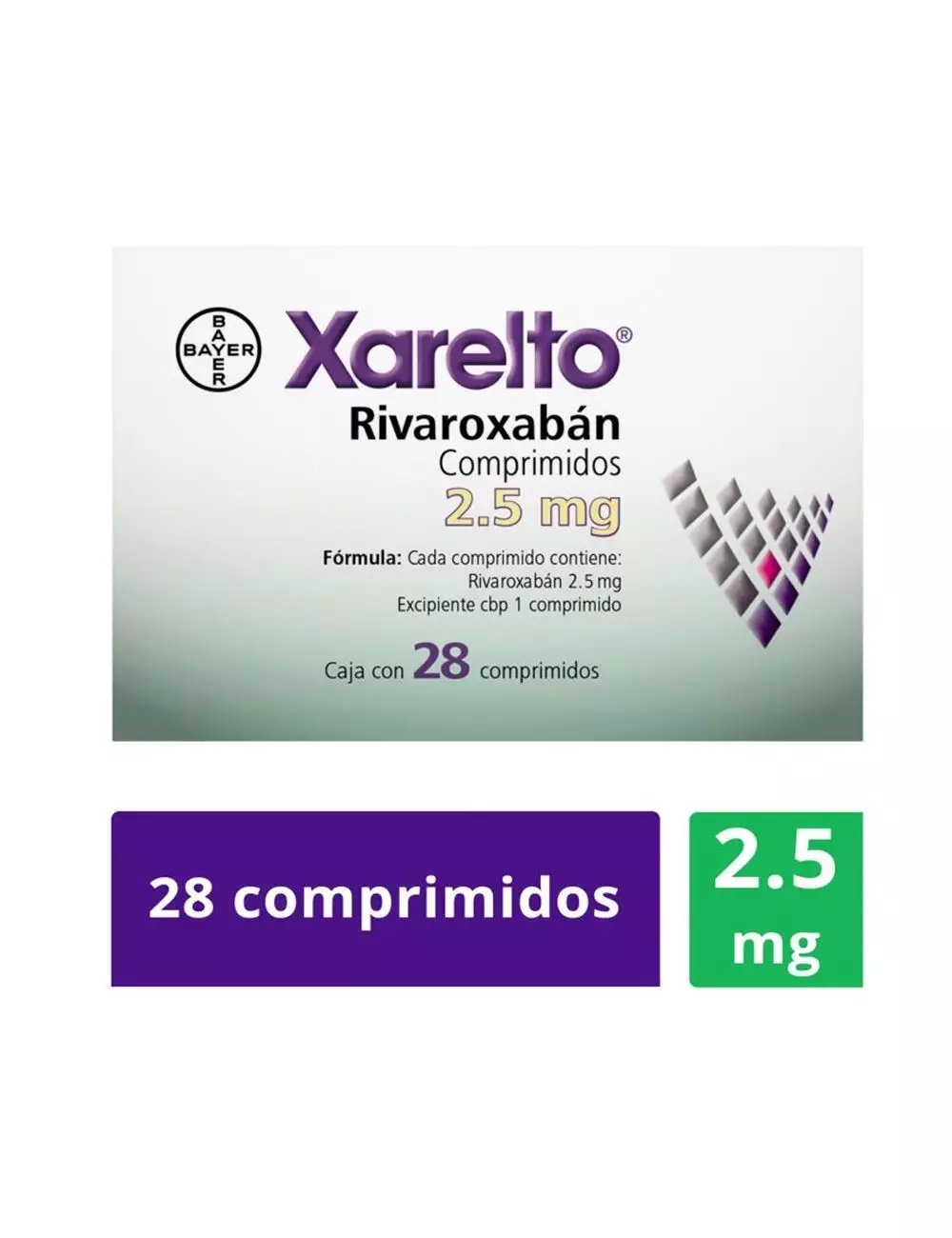 Xarelto® 2.5 mg (Rivaroxabán) - 28 Comprimidos | Bayer