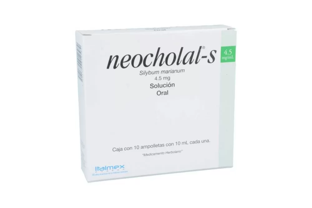 Neocholal S 4.5 mg Solución Oral Caja Con 10 Ampolletas de 10 mL