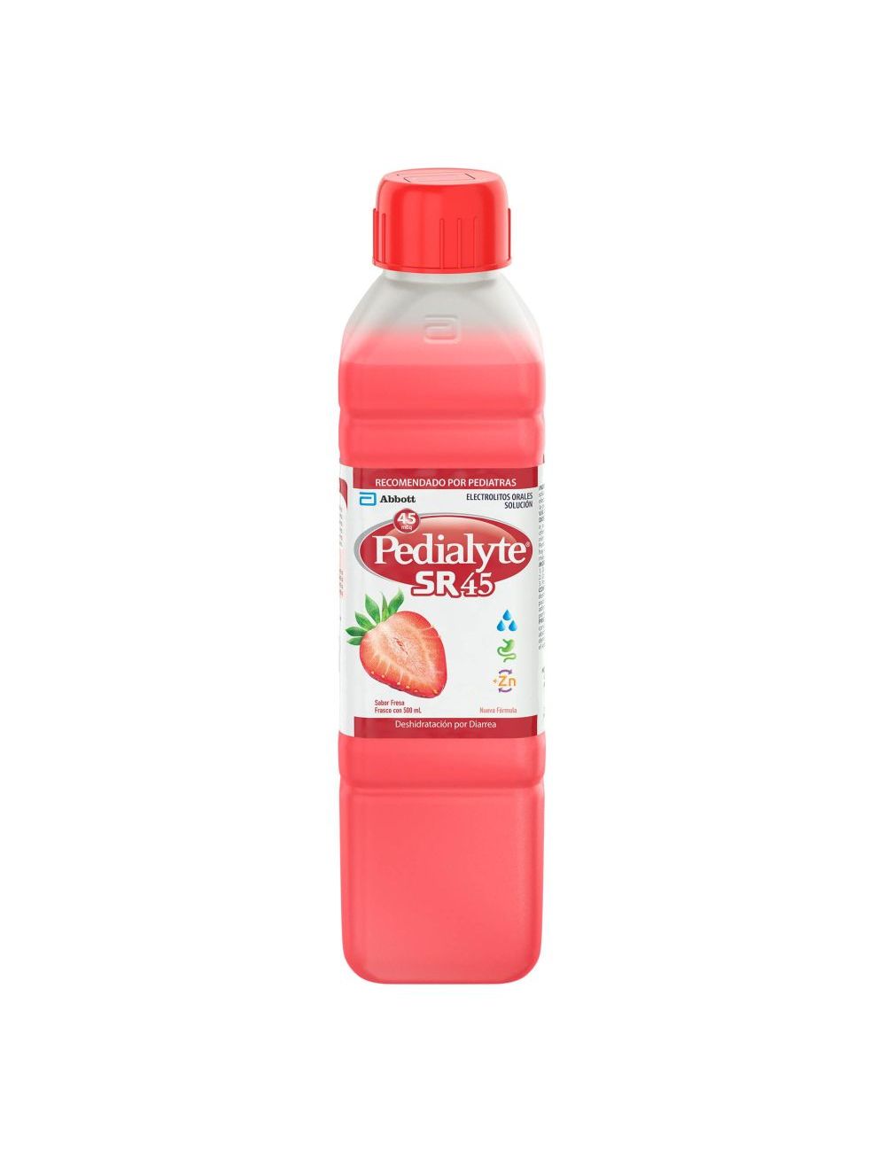 FRM-Pedialyte SR 45 Sabor Fresa Frasco Con 500 mL FRM-Pedialyte SR 45 Sabor Fresa Frasco Con 500 mL