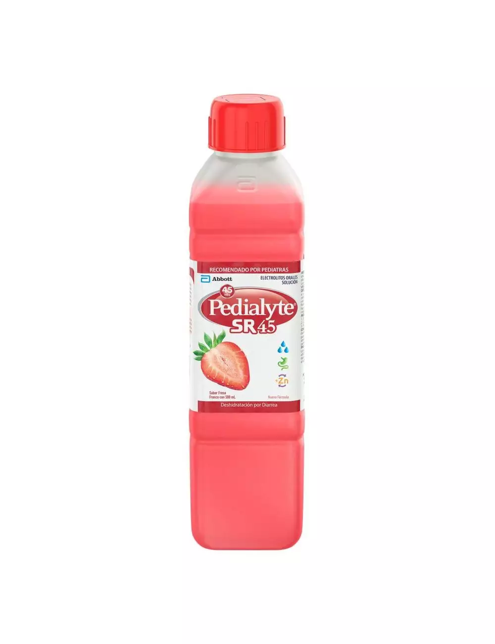 FRM-Pedialyte SR 45 Sabor Fresa Frasco Con 500 mL