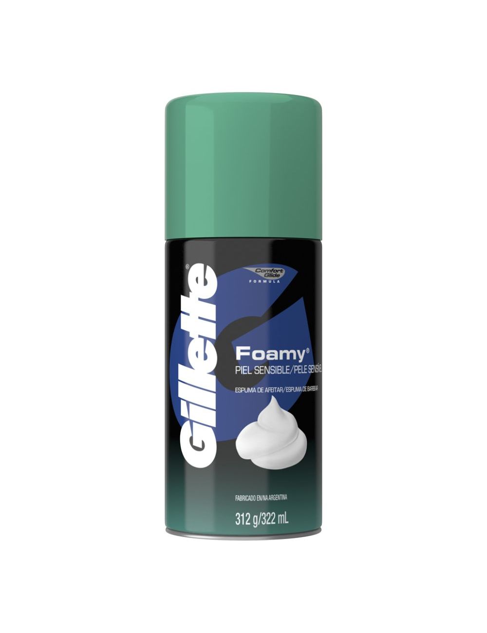 Gillette Foamy Piel Sensible Espuma De Afeitar Lata Con 312 g /322 mL Gillette Foamy Piel Sensible Espuma De Afeitar Lata Con 312 g /322 mL