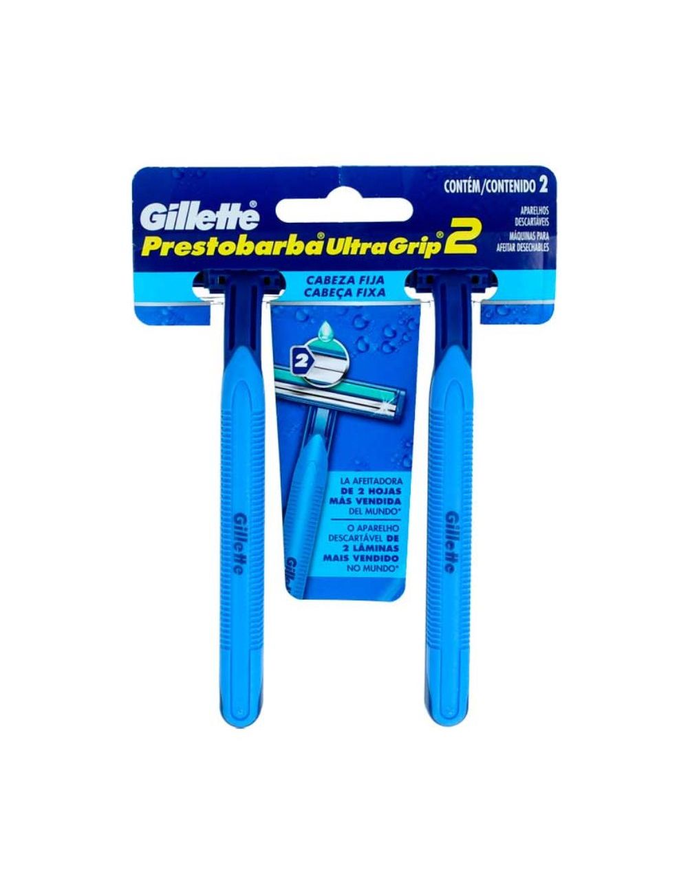Gillette Prestobarba UltraGrip con 2 Máquinas Desechables Gillette Prestobarba UltraGrip con 2 Máquinas Desechables