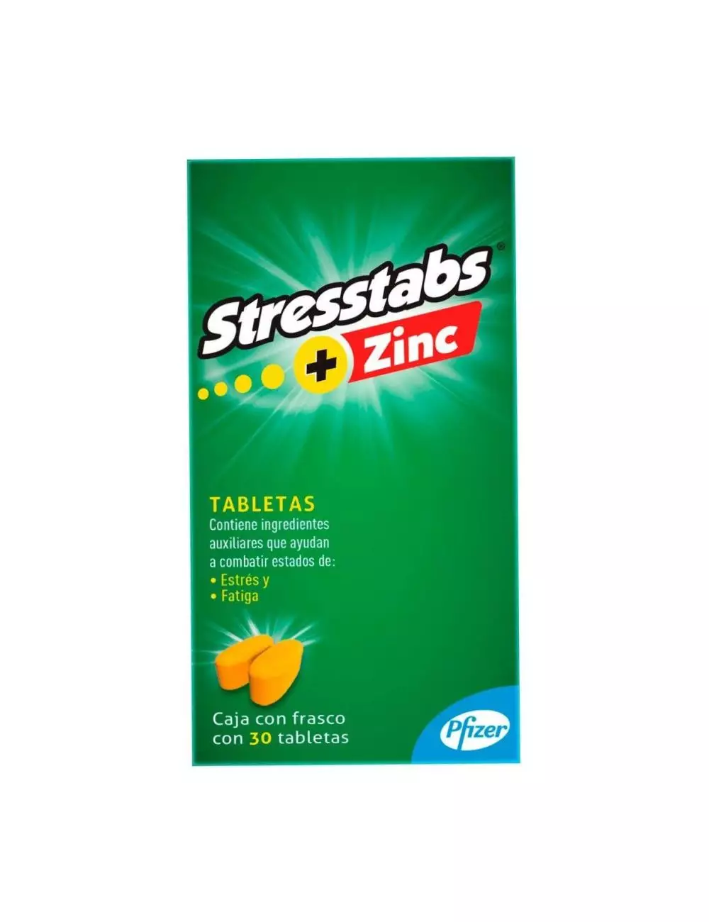 Stresstabs 600 Zinc Caja Con Frasco Con 30 Tabletas