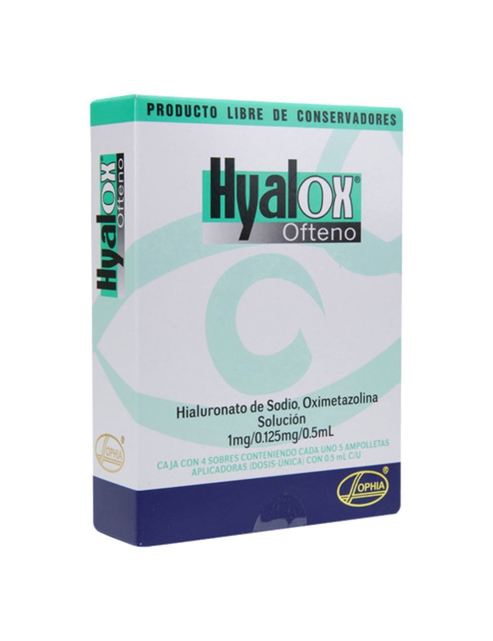 Hyalox Ofteno Solución 1mg/0.125mg/0.5mL Con 4 Sobres Hyalox Ofteno Solución 1mg/0.125mg/0.5mL Con 4 Sobres