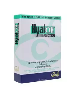 Hyalox Ofteno Solución 1mg/0.125mg/0.5mL Con 4 Sobres