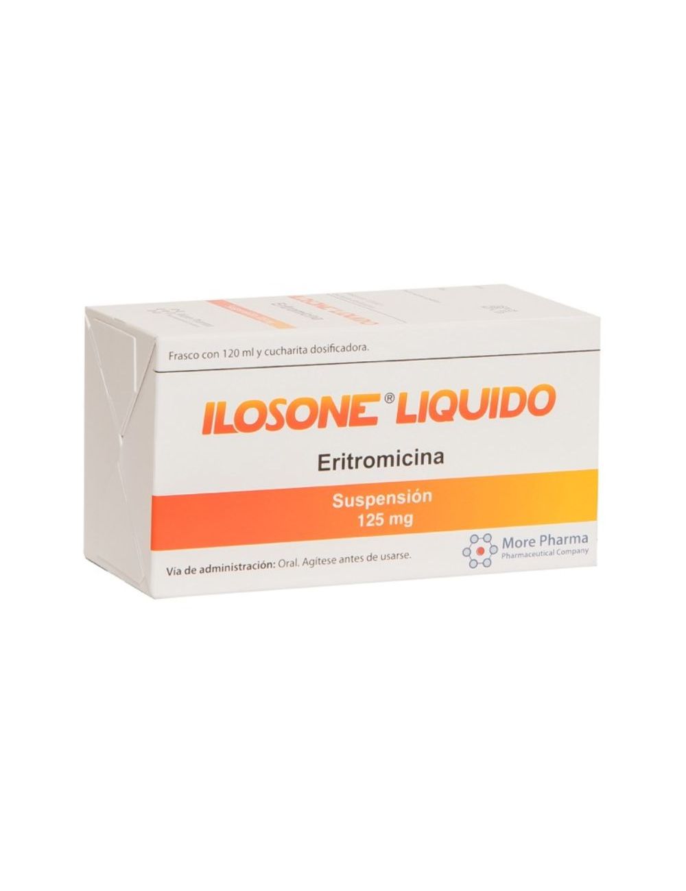 Ilosone Líquido 125 mg Frasco Con 120 mL - RX2 Ilosone Líquido 125 mg Frasco Con 120 mL - RX2