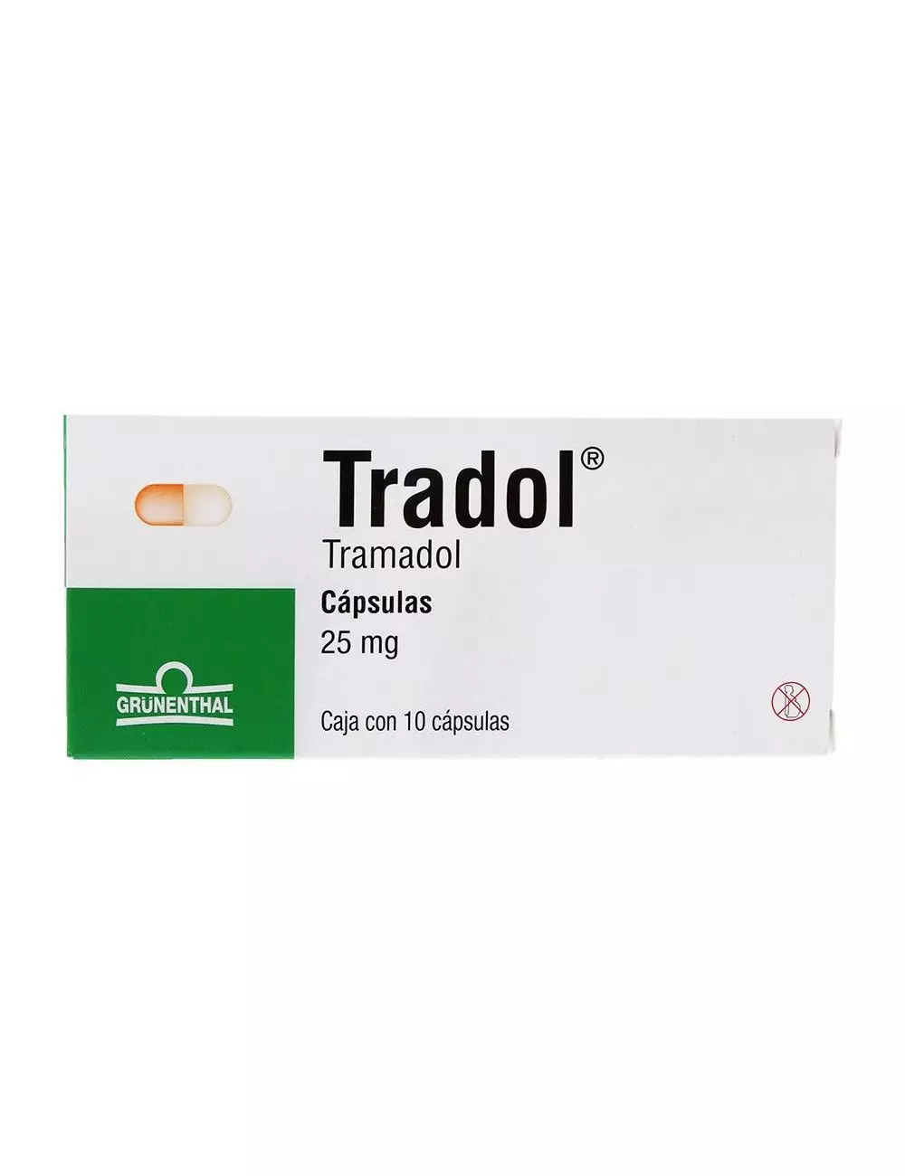 Tradol 25 mg Caja Con 10 Cápsulas