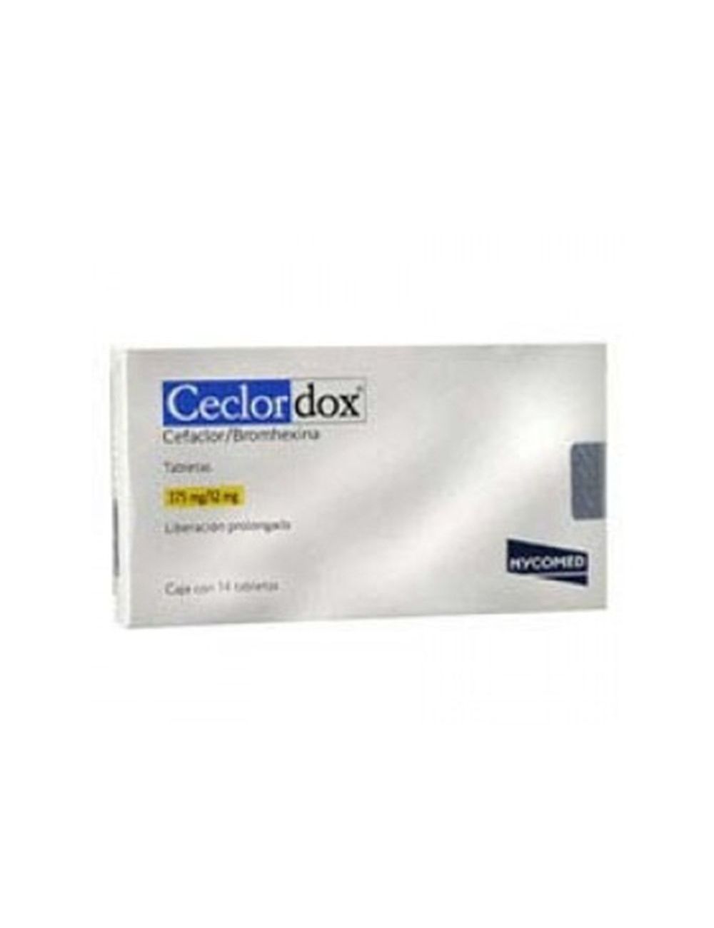 Ceclordox Caja Con 14 Tabletas Recubiertas Con 375 mg /12 mg -RX2 Ceclordox Caja Con 14 Tabletas Recubiertas Con 375 mg /12 mg -RX2