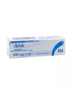 Amikacina 500 mg Solución Inyectable Frasco Con 2 mL -RX2