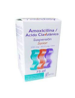 Clavuser Junior 250 mg / 62.5 mg Suspensión Frasco Con 75 mL -RX2