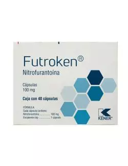 Futroken Nitrofurantoina 100 mg Caja Con 40 Cápsulas -RX2