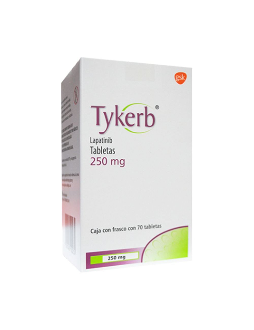 Tykerb® 250 mg (Lapatinib) - 70 Tabletas - GlaxoSmithKline