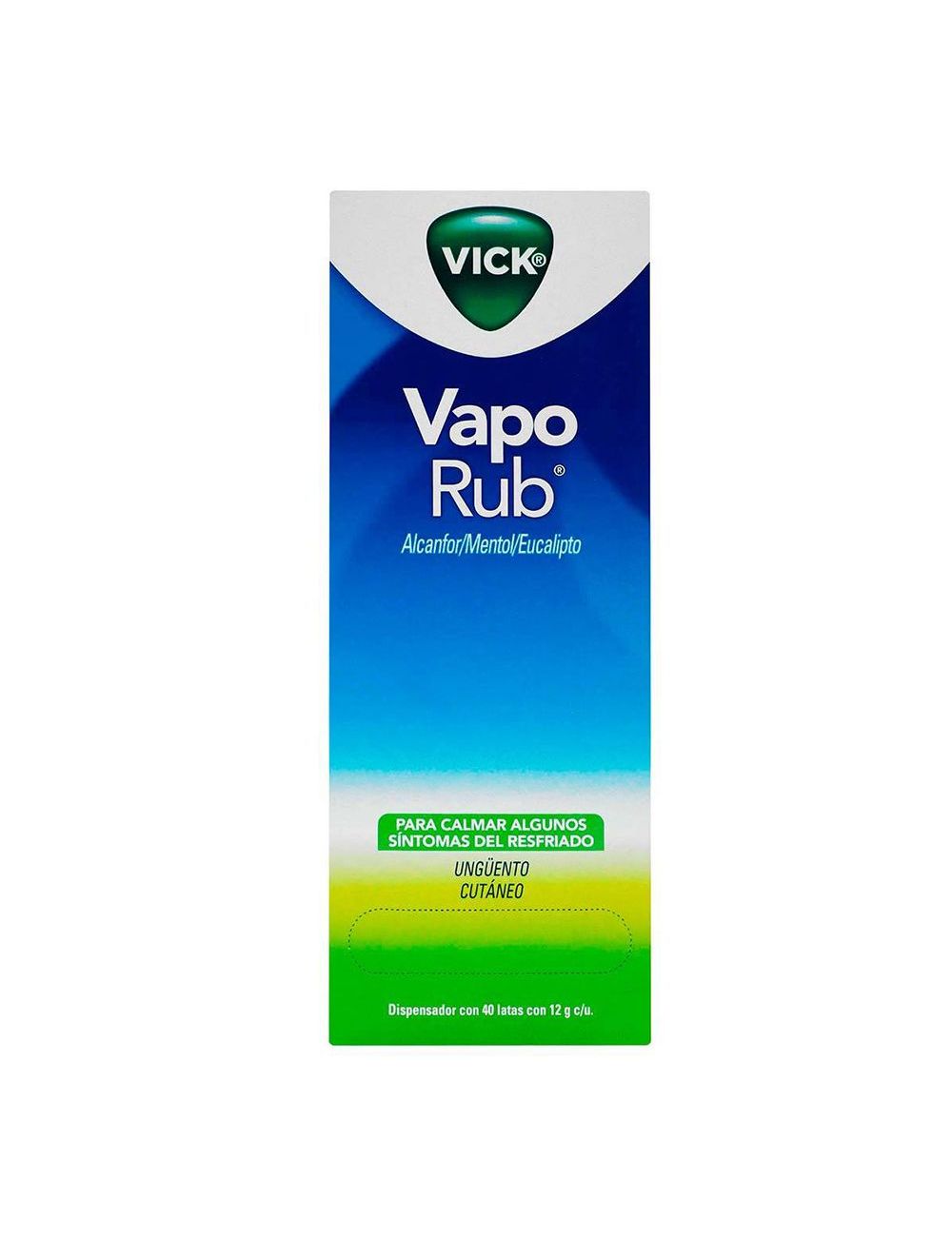 VAPORUB UNGÜENTO CAJA CON 40 LATAS DE 12 g VAPORUB UNGÜENTO CAJA CON 40 LATAS DE 12 g