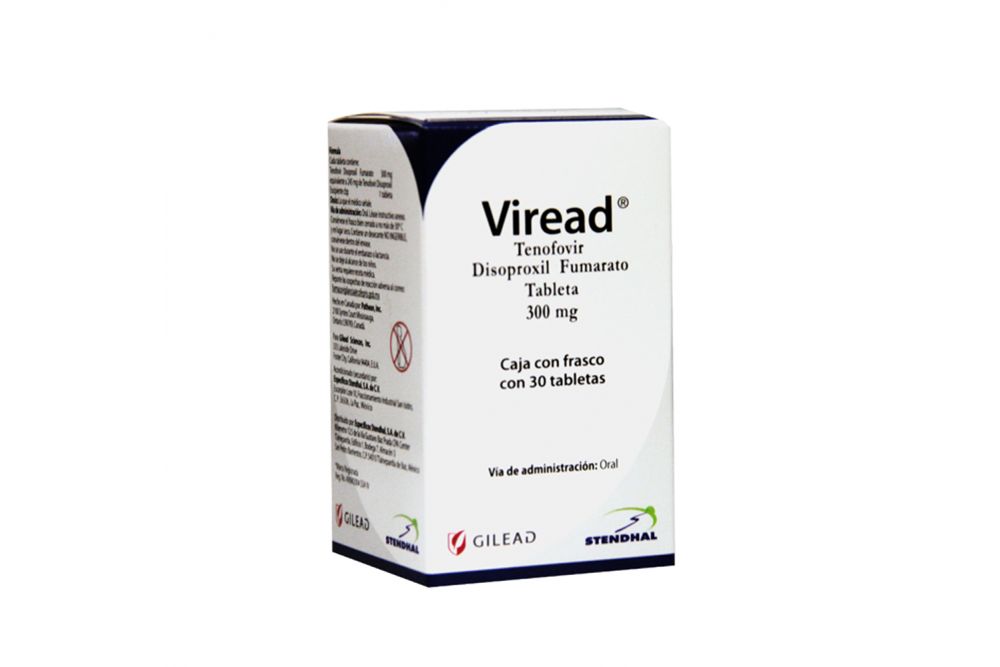 Viread 300 mg Caja Con 30 Tabletas