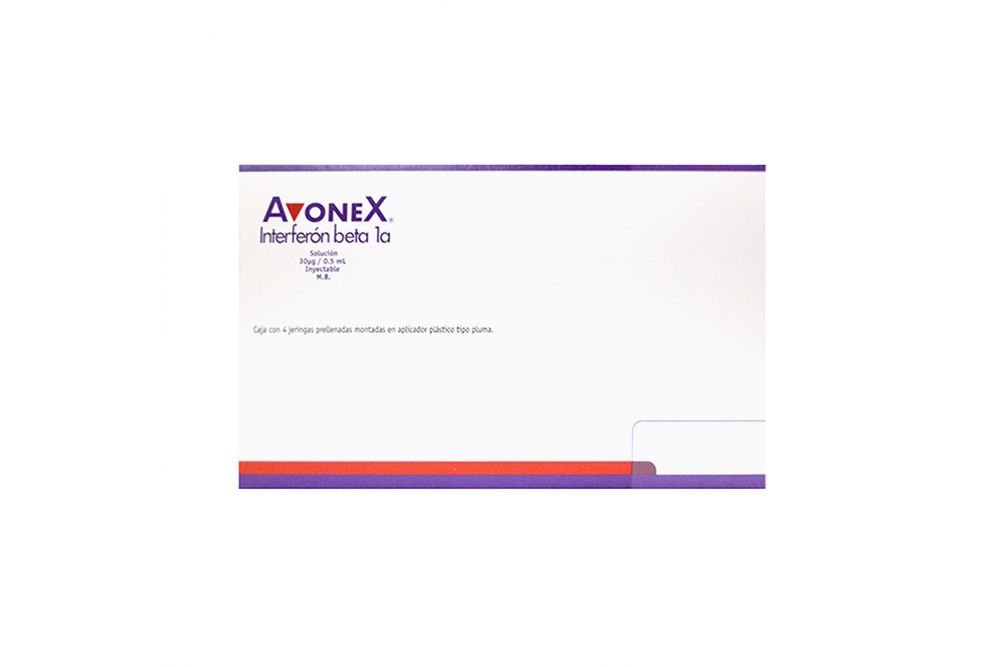 Avonex Solución Inyectable Caja Con 4 Jeringas