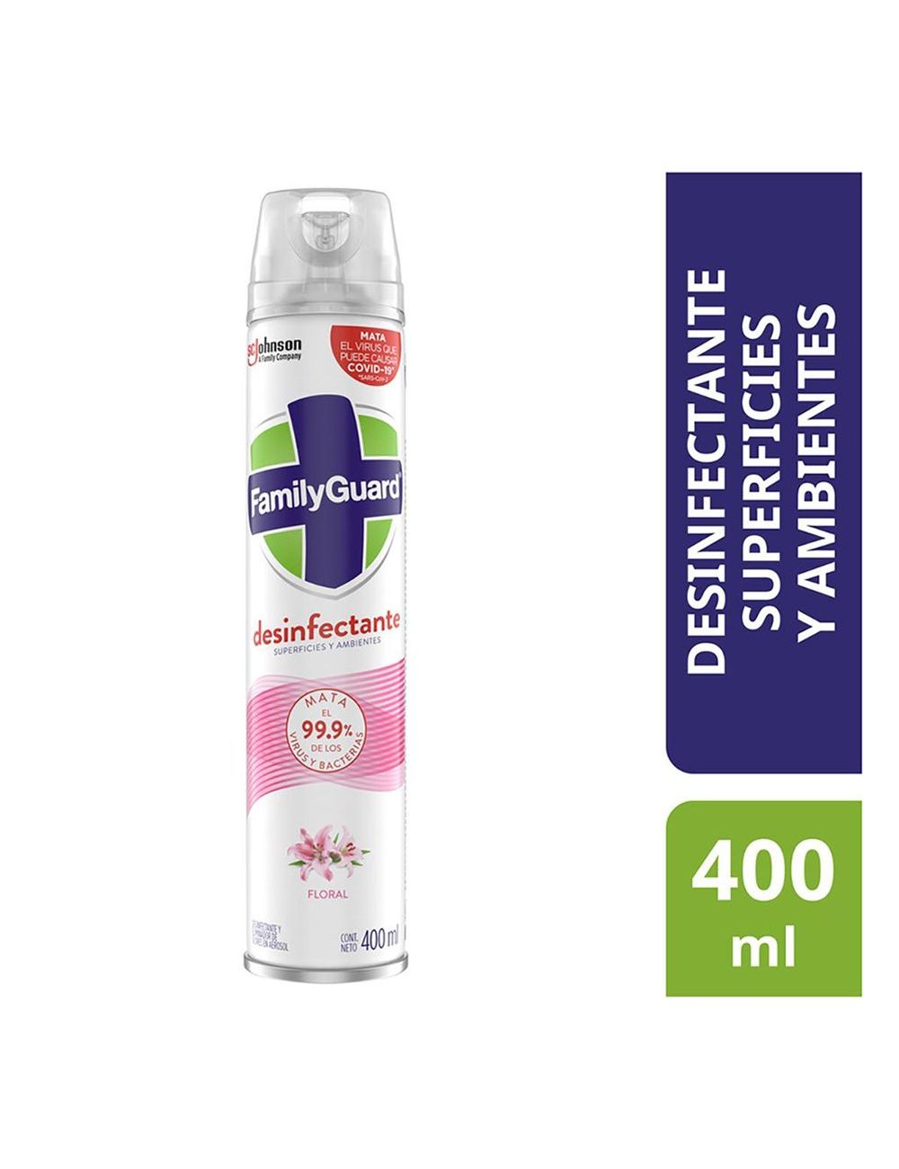 Desinfectante En Aerosol Family Guard Floral Frasco Con 400 mL Desinfectante En Aerosol Family Guard Floral Frasco Con 400 mL
