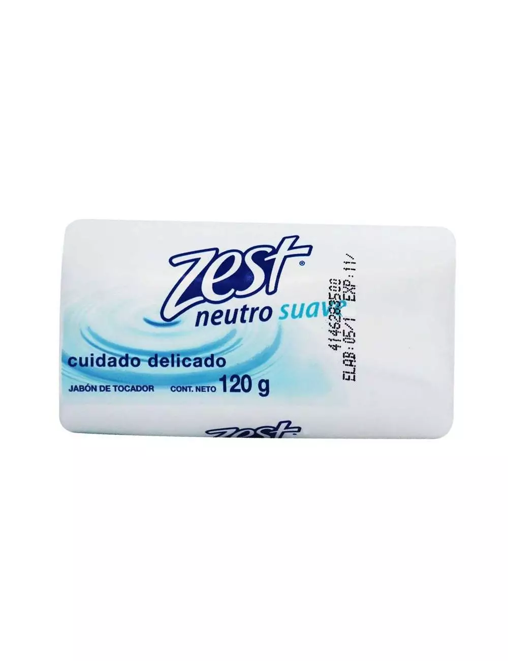 Zest Jabón En Barra Neutro Suave Empaque Con 120g