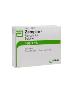 Zemplar® 5 µg/1 ml (Paricalcitol) - 5 Ampolletas - Abbott