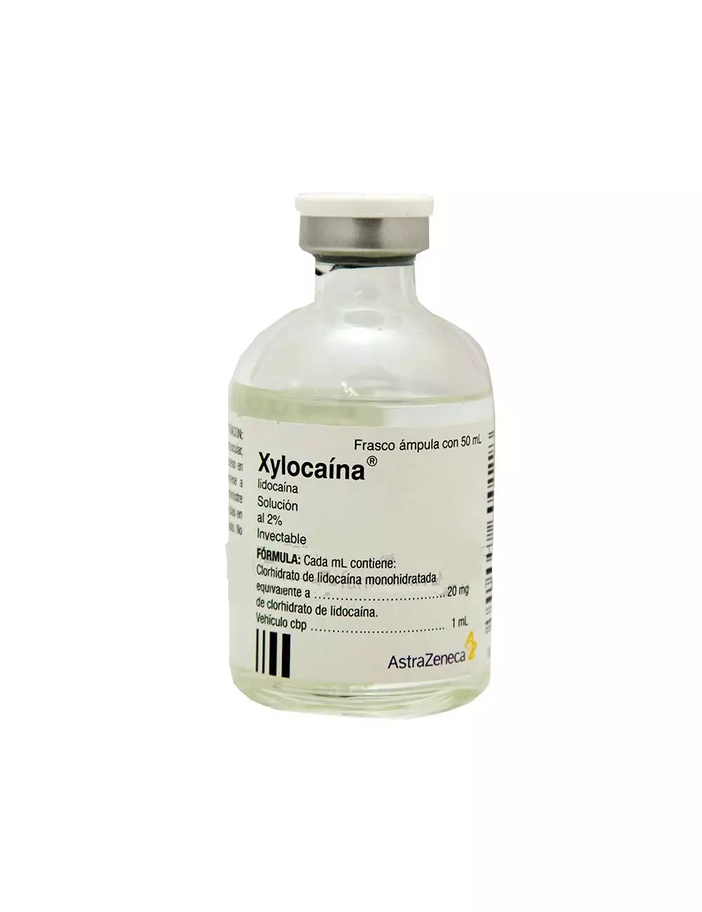 Xylocaina 2% 20 mg Solución Inyectable Caja Con Frasco Ámpula Con 50 mL