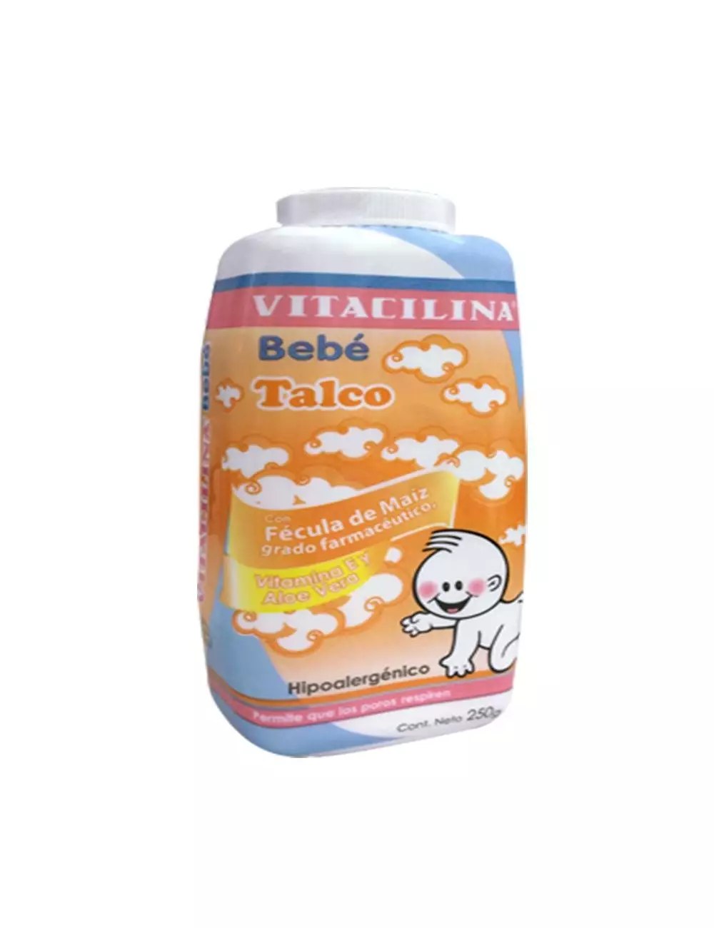 Vitacilina Bebé Talco Frasco Con 250 g