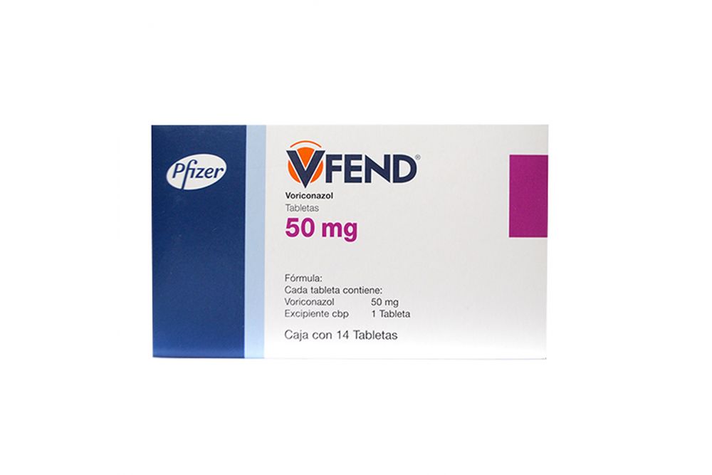 Vfend 50 mg Caja Con 14 Tabletas