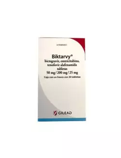 Biktarvy 50 mg/ 200 mg/ 25 mg Caja Con Frasco Con 30 Tabletas