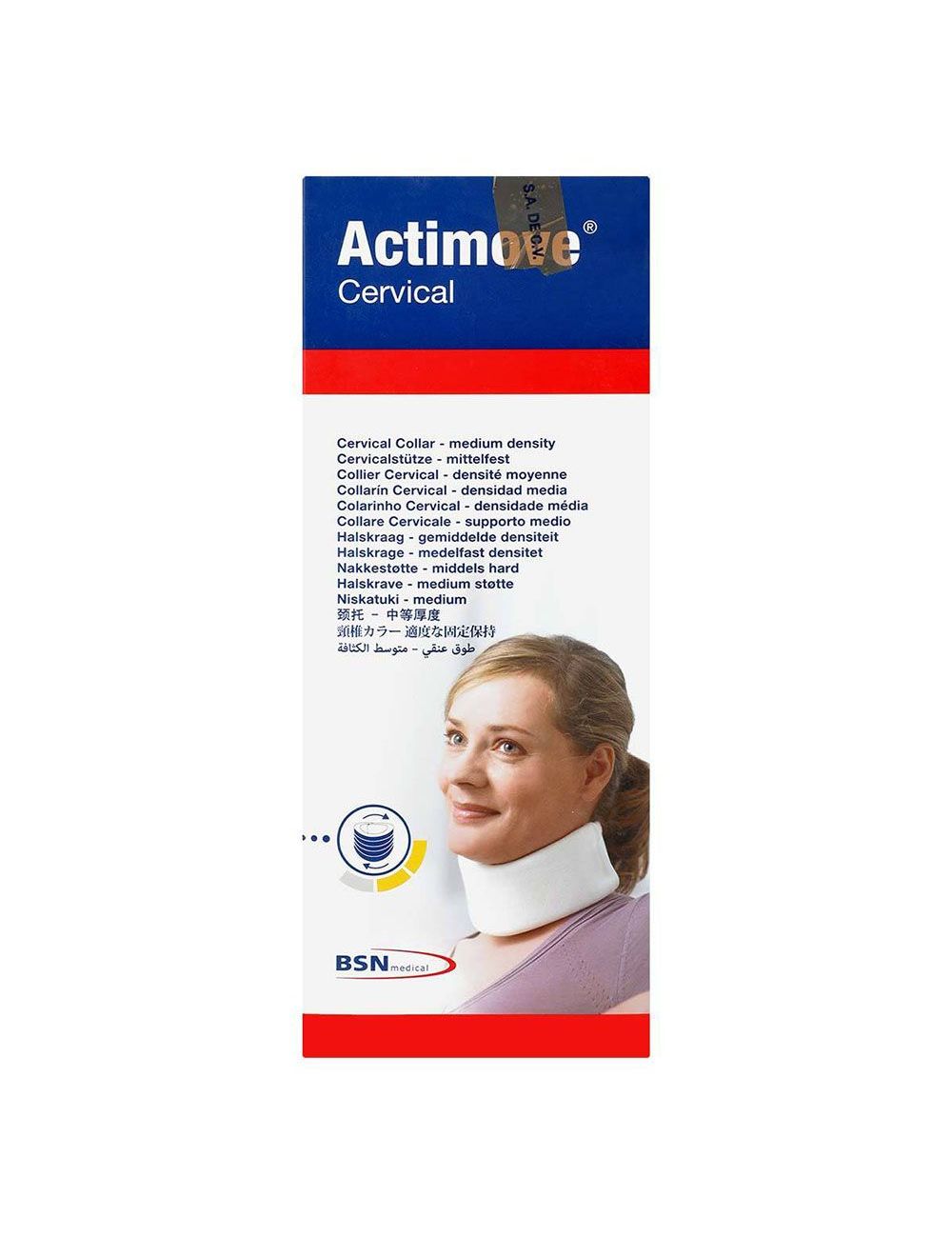 Actimove Collarín Cervical Mediano Caja Con 1 Pieza Actimove Collarín Cervical Mediano Caja Con 1 Pieza