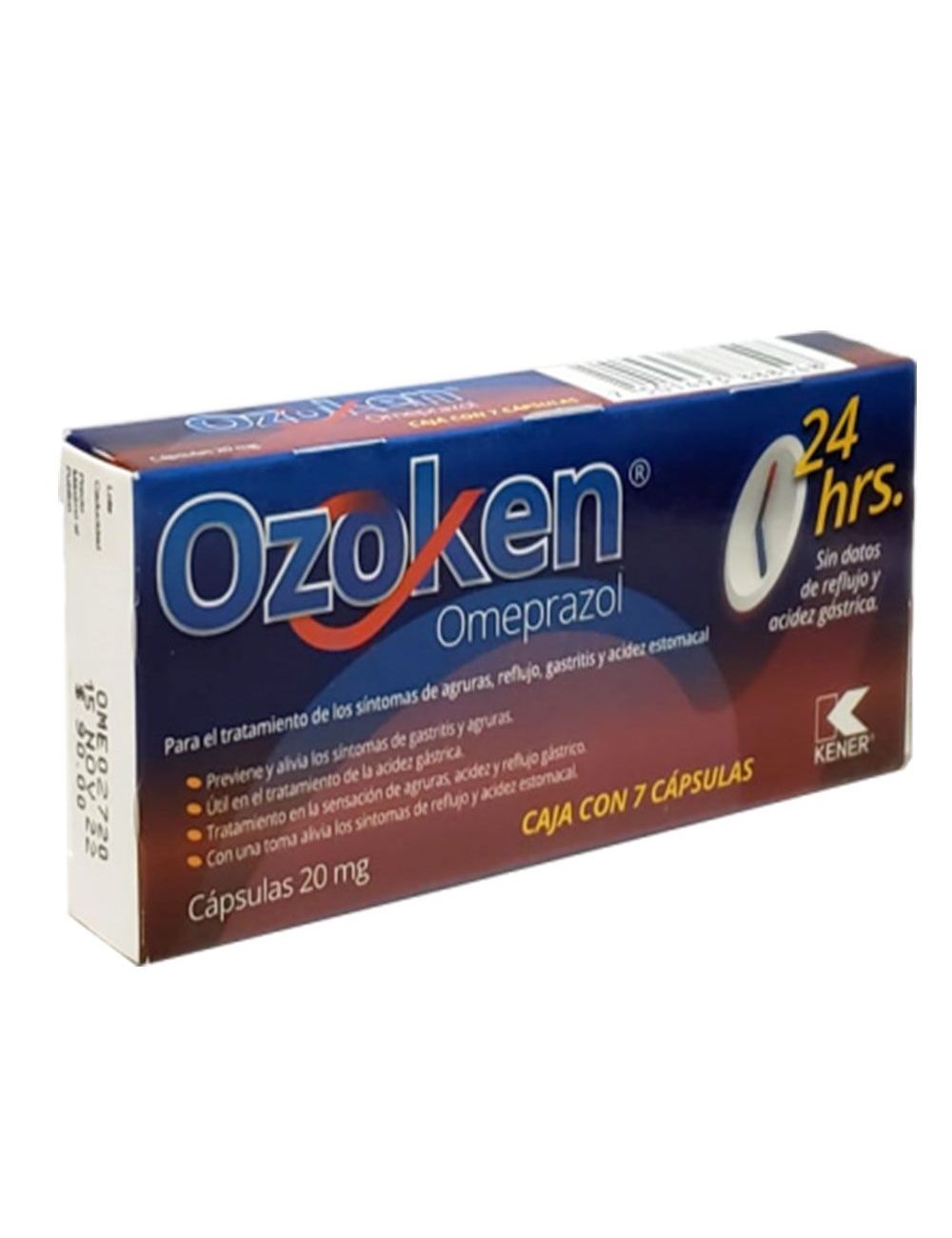 Ozoken 20 mg Caja Con 7 Cápsulas Ozoken 20 mg Caja Con 7 Cápsulas