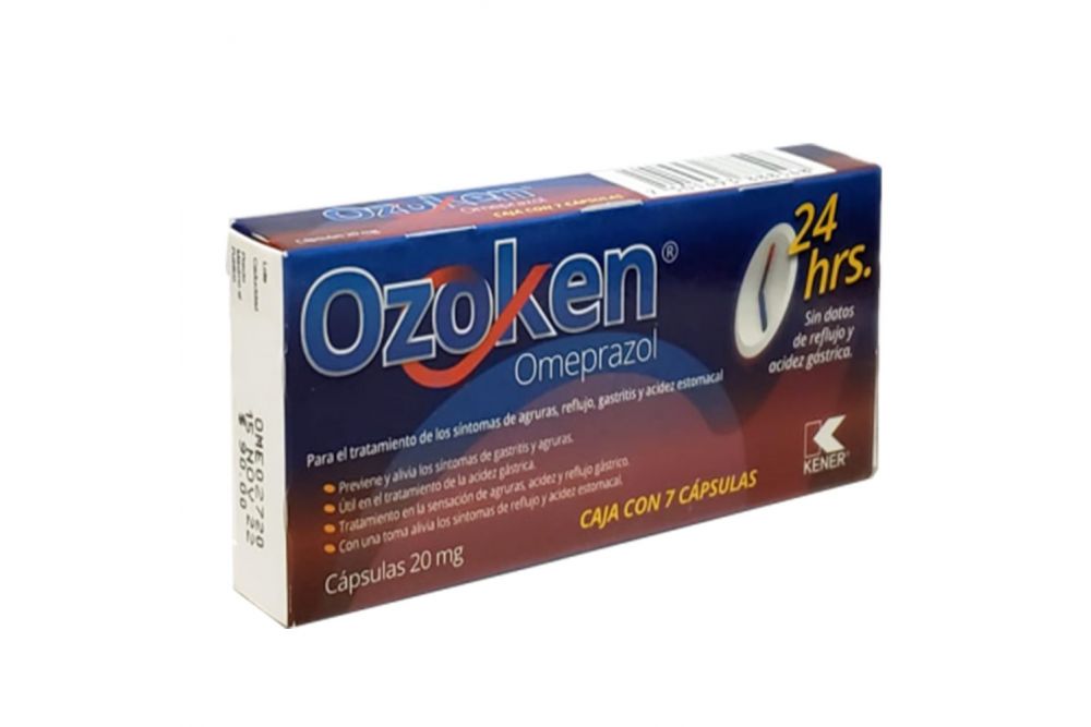 Ozoken 20 mg Caja Con 7 Cápsulas