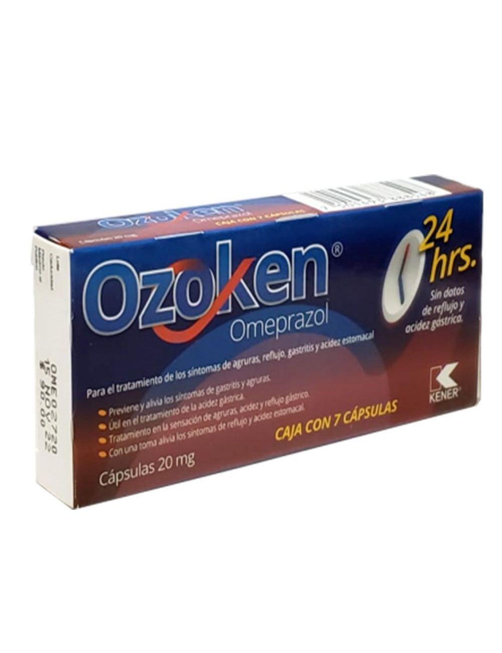 Ozoken 20 mg Caja Con 7 Cápsulas