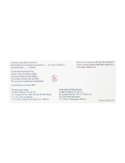 Seropram® 20 mg (Citalopram) - 28 Tabletas - Lundbeck