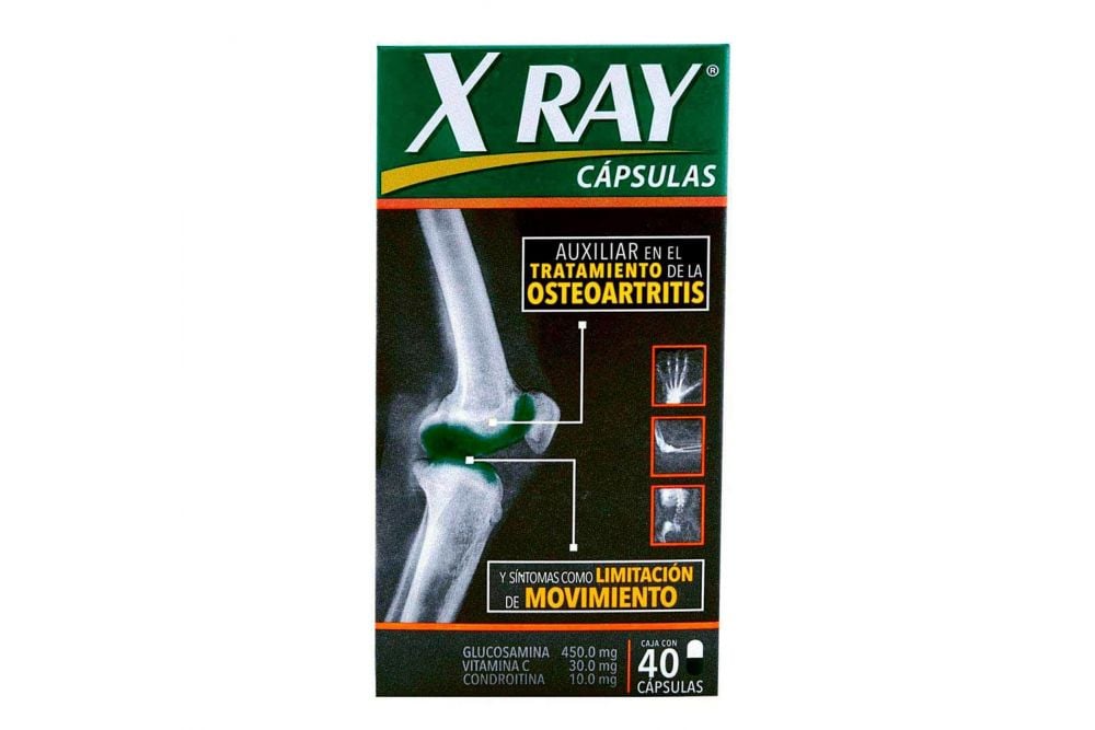 X Ray 450 mg / 30 mg / 10 mg Caja Con 40 Cápsulas
