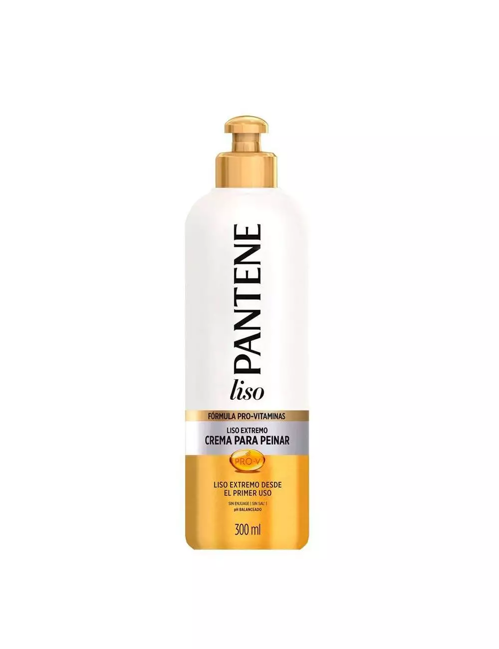 Crema Para Peinar Pantene Liso Extremo Envase Con 300 mL