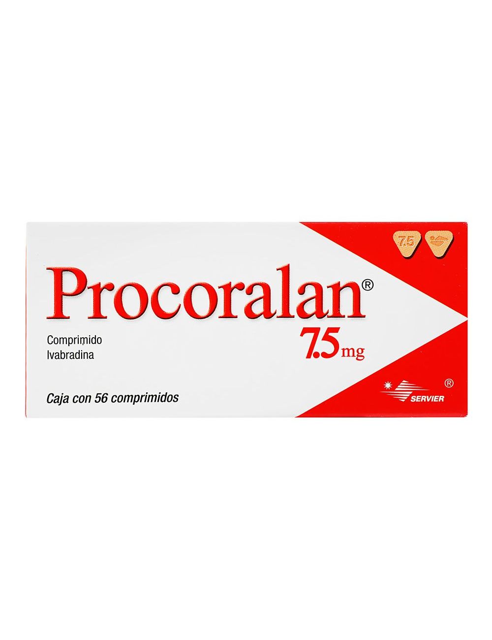 Procoralan 7.5 mg Caja Con 56 Comprimidos Procoralan 7.5 mg Caja Con 56 Comprimidos